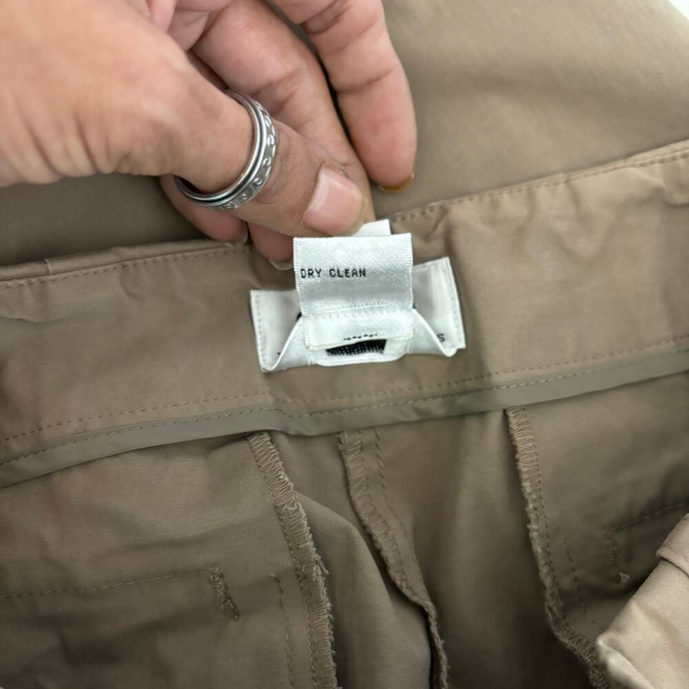 Talbots Petites Tan Mid Rise Straight Leg Pants Size 4P Minimalist Classic - Picture 12 of 13